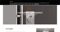 Desktop Screenshot of cherubini-serramenti.it